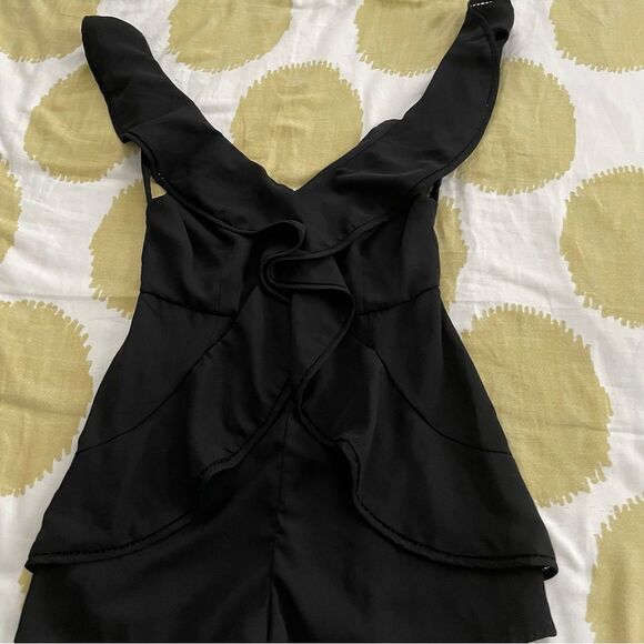 Do+Be Black Backless Romper size Large - Picture 2 of 4